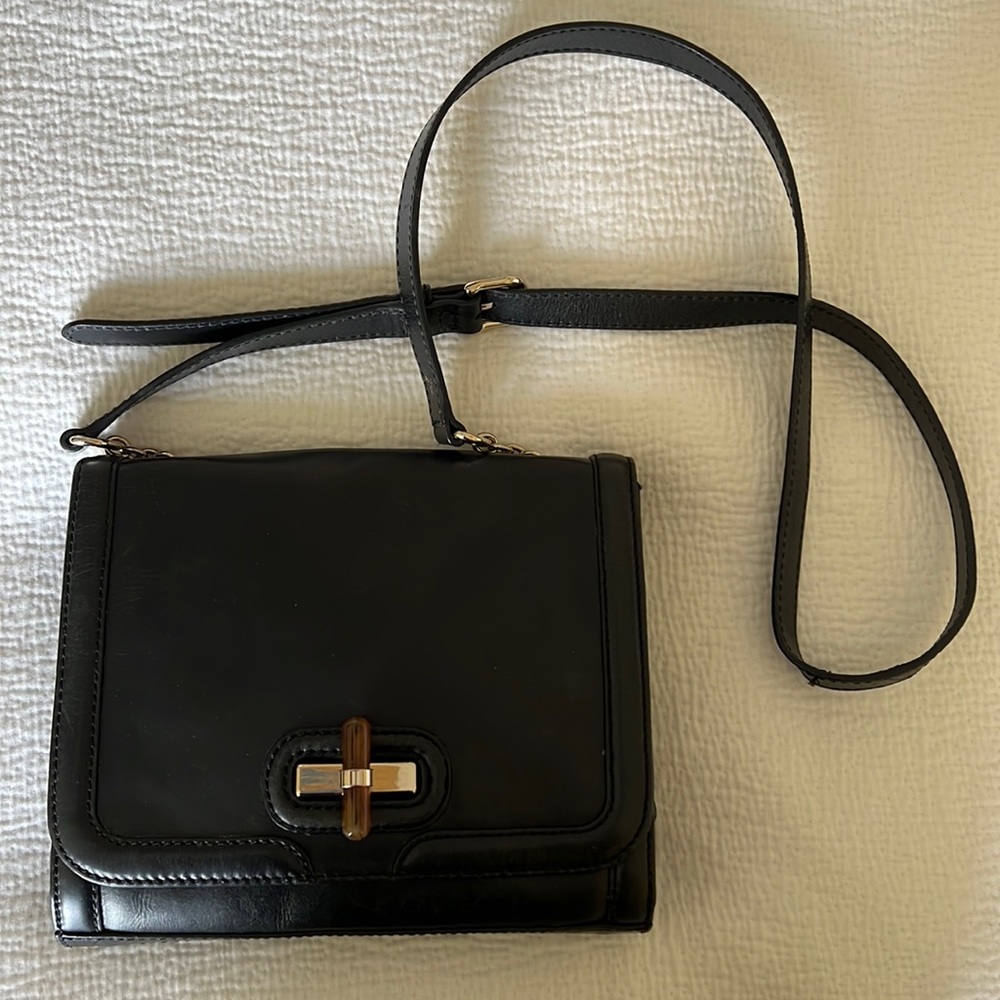 Banana Republic Black Leather Shoulder Bag